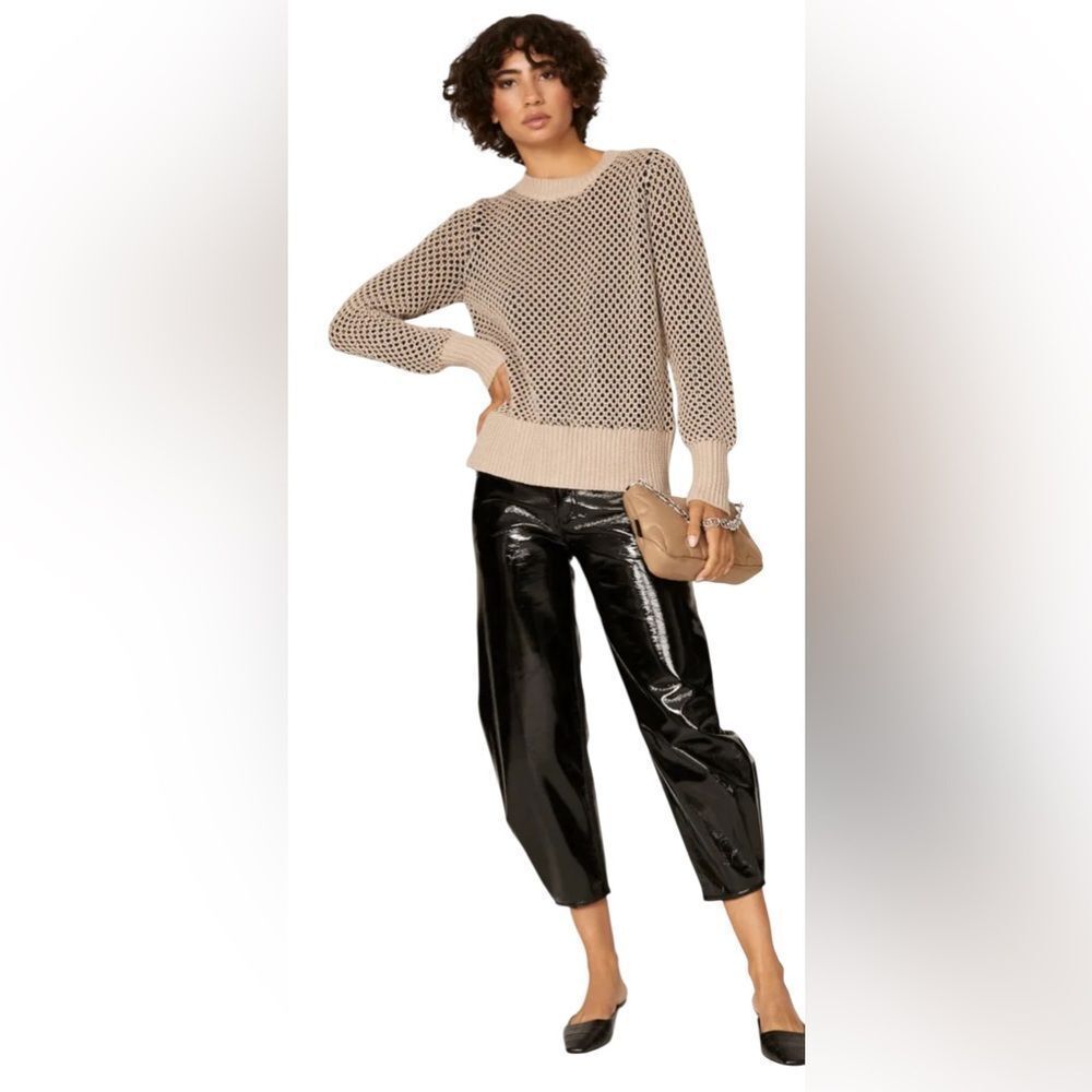 Thakoon Mixed Honeycomb Sweater Zipper Back Size Small